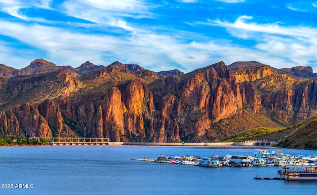 property view of water with a mountain view