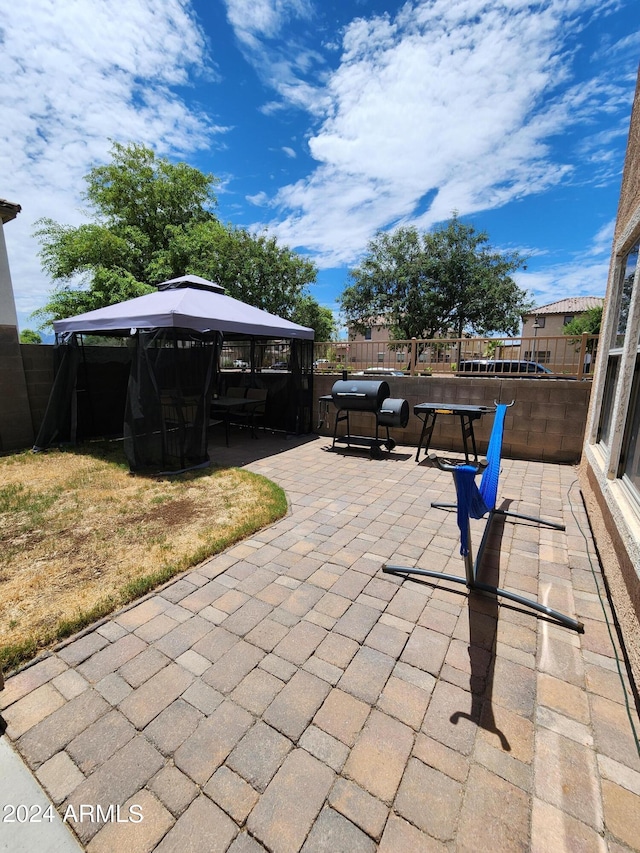 6349 W Valencia Dr, Laveen, AZ 85339 - view of patio with a gazebo