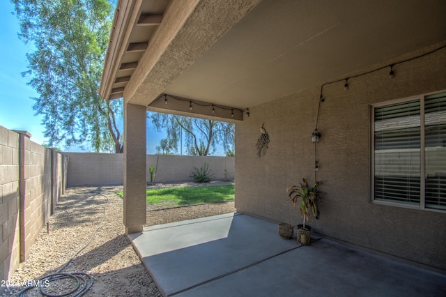 view of patio / terrace with a fenced backyard
