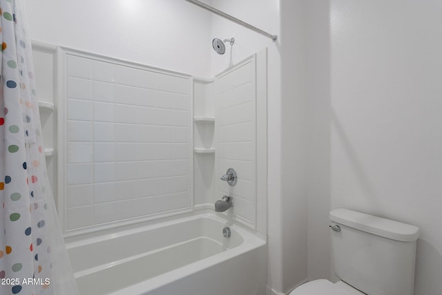 9645 E Ripple Dr, Mesa, AZ 85212 - full bathroom with shower / bath combo with shower curtain and toilet