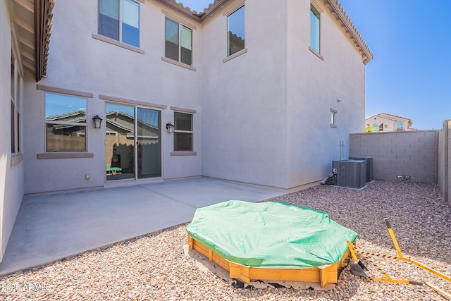 9645 E Ripple Dr, Mesa, AZ 85212 - back of property featuring stucco siding, a patio area, and a tile roof