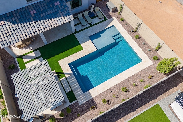 9645 E Ripple Dr, Mesa, AZ 85212 - drone / aerial view of a pool