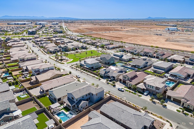 9645 E Ripple Dr, Mesa, AZ 85212 - aerial view of residential area with a mountainous background