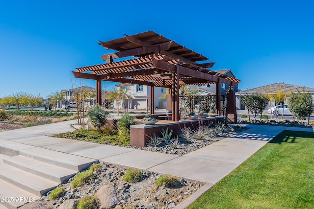 9645 E Ripple Dr, Mesa, AZ 85212 - view of home's community featuring a pergola