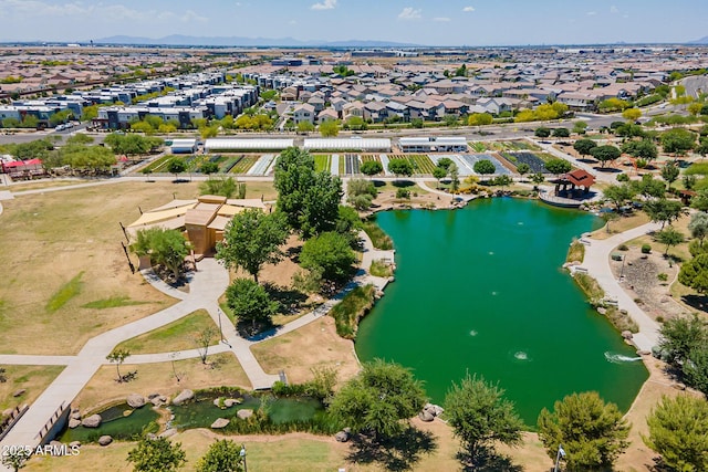 9645 E Ripple Dr, Mesa, AZ 85212 - aerial view of property's location with a water and mountain view