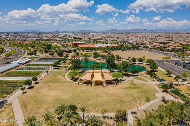 9645 E Ripple Dr, Mesa, AZ 85212 - drone / aerial view of a water and mountain view