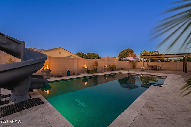 view of pool with a patio area