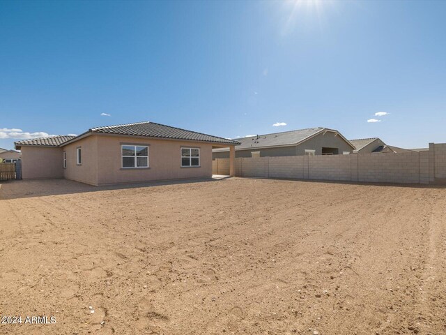 view of back of property