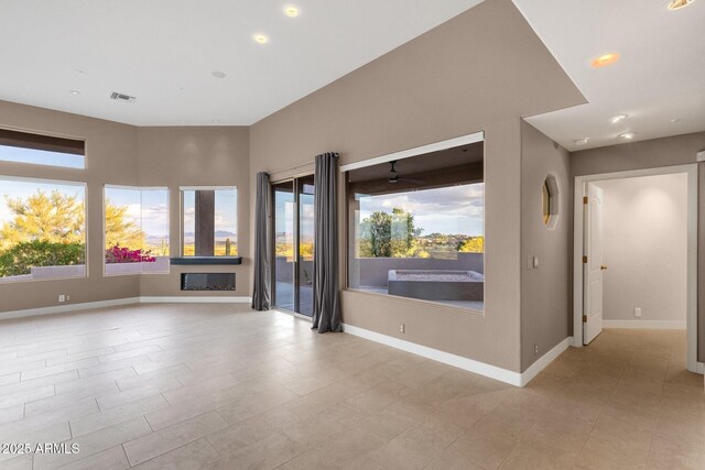 16814 N Boulder Dr, Fountain Hills, AZ 85268 - unfurnished room with ceiling fan, baseboards, and recessed lighting
