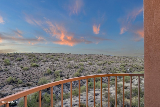16814 N Boulder Dr, Fountain Hills, AZ 85268 - view of balcony at dusk