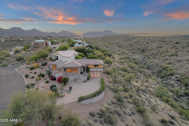 16814 N Boulder Dr, Fountain Hills, AZ 85268 - view from above of property with a mountain backdrop