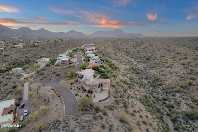 16814 N Boulder Dr, Fountain Hills, AZ 85268 - bird's eye view of a mountain backdrop and a desert landscape