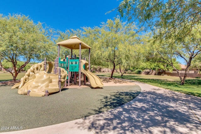 view of jungle gym