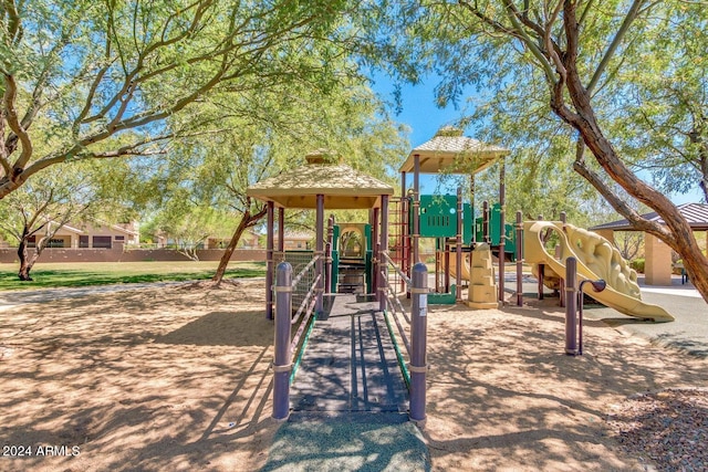 view of jungle gym