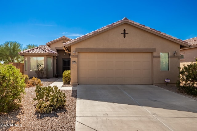 view of front of house featuring a garage