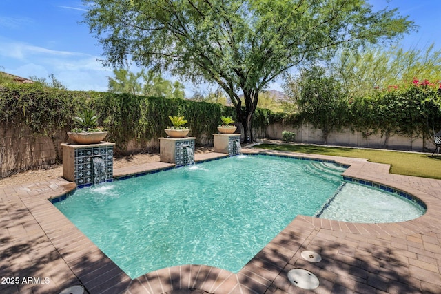 9904 E S Bend Dr, Scottsdale, AZ 85255 - view of pool featuring a fenced backyard