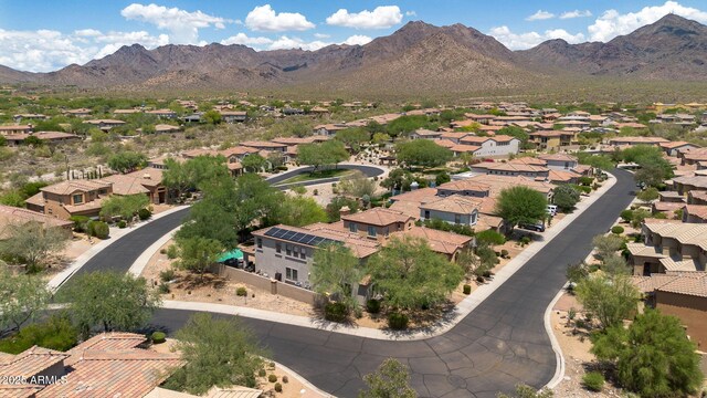 9904 E S Bend Dr, Scottsdale, AZ 85255 - aerial view of residential area featuring a mountain backdrop