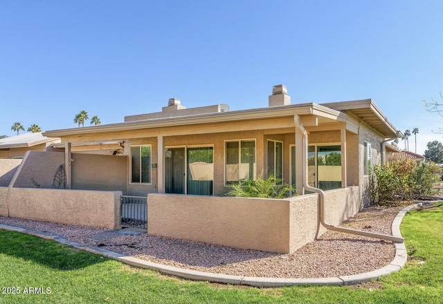 view of rear view of property