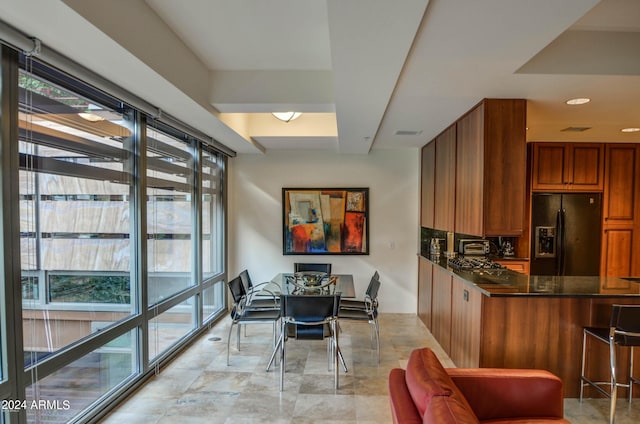 view of dining area