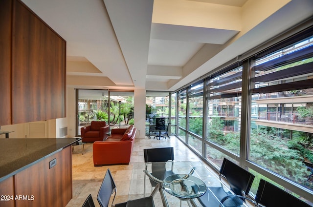 view of sunroom / solarium