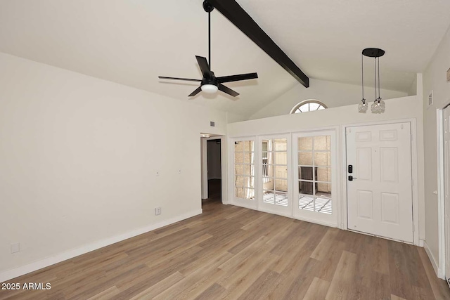 15801 N 29th St N Unit 20, Phoenix, AZ 85032 - empty room featuring ceiling fan, wood finished floors, and baseboards