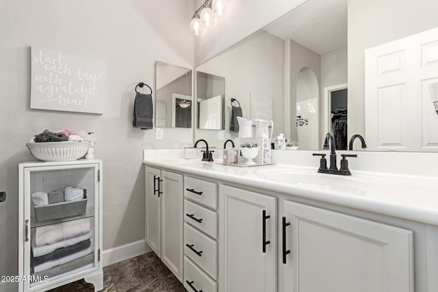 bathroom featuring vanity