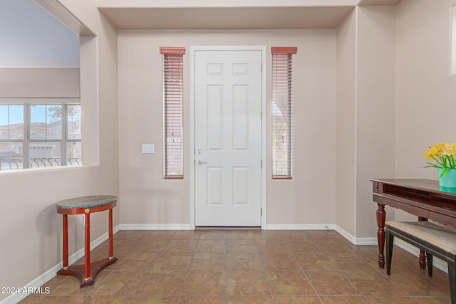 view of foyer entrance