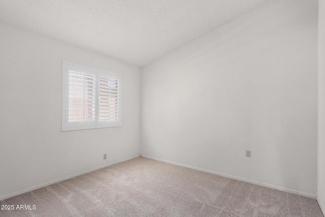 empty room featuring carpet floors and a textured ceiling