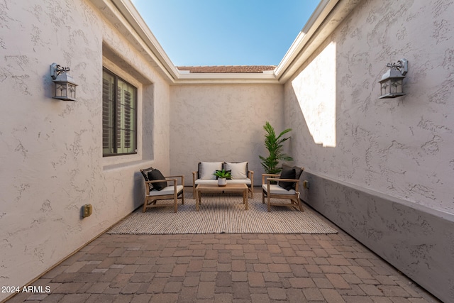 view of patio / terrace featuring an outdoor hangout area