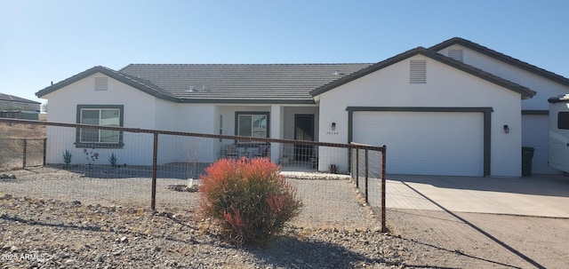 ranch-style house with a garage