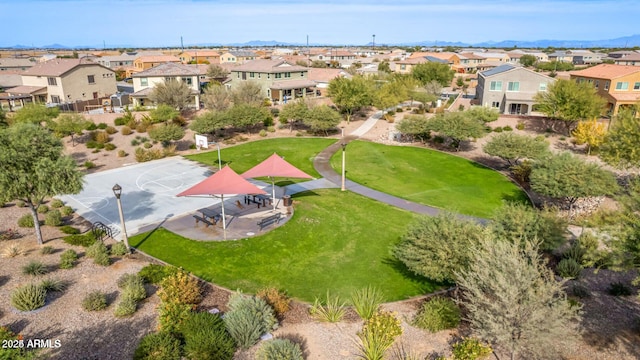 drone / aerial view featuring a residential view