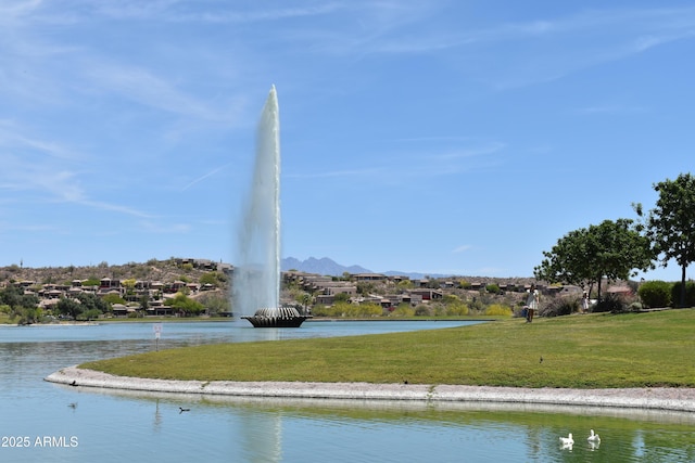 view of water feature