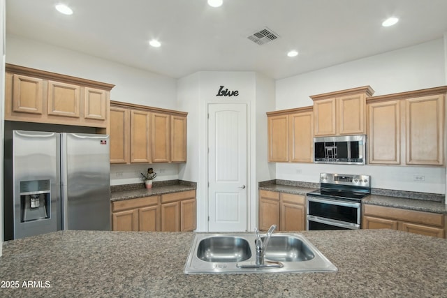 kitchen featuring sink and appliances with stainless steel finishes