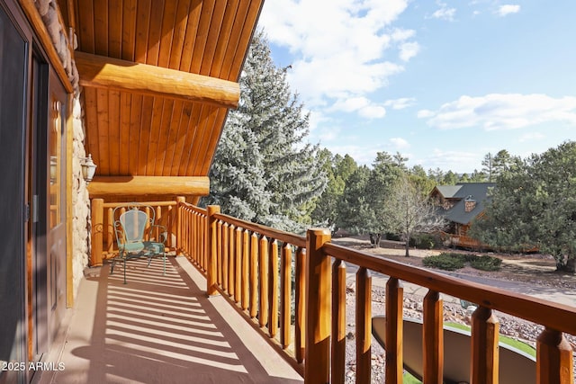 view of balcony