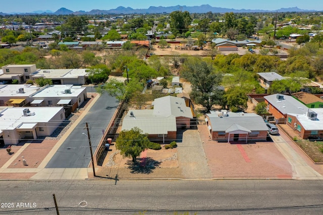 1301 N Santa Rosa Ave, Tucson, AZ 85712 - bird's eye view featuring a mountain view and a residential view