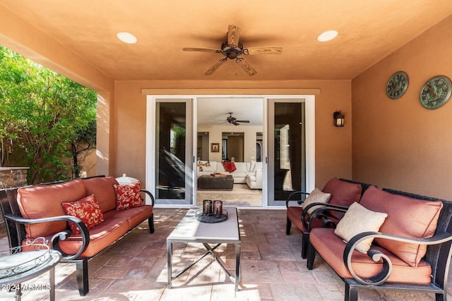 view of patio / terrace with outdoor lounge area