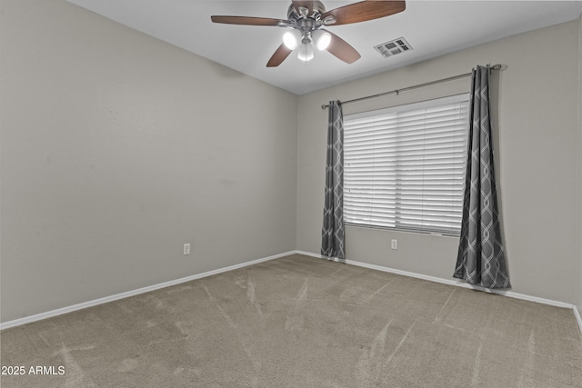 1162 E Ranch Ct, Gilbert, AZ 85296 - empty room with a ceiling fan, baseboards, and carpet flooring