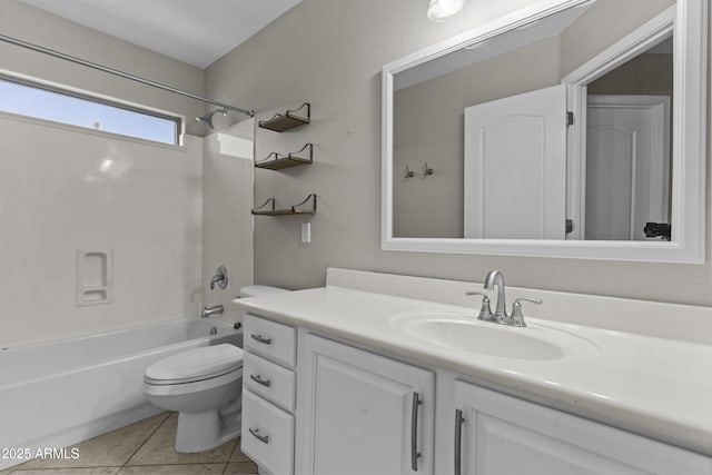 1162 E Ranch Ct, Gilbert, AZ 85296 - full bath featuring vanity, toilet, washtub / shower combination, and tile patterned flooring