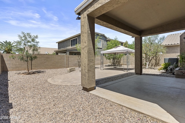 1162 E Ranch Ct, Gilbert, AZ 85296 - fenced backyard featuring a gazebo and a patio area