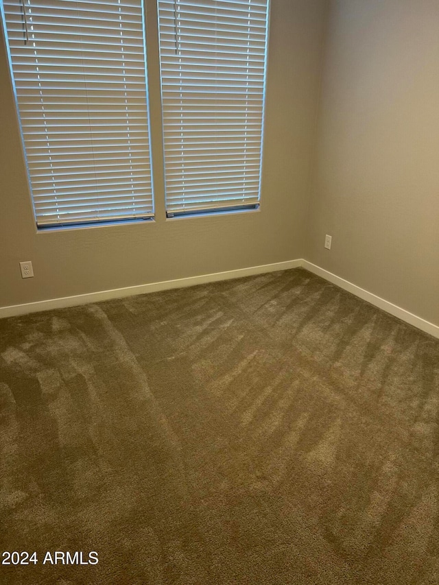 view of carpeted empty room