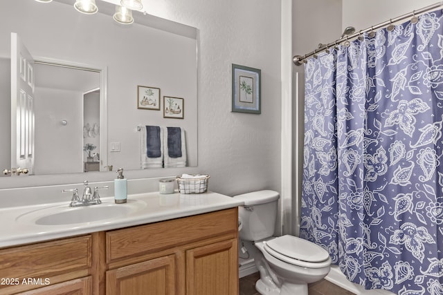 14864 W Riviera Dr, Surprise, AZ 85379 - bathroom featuring vanity and curtained shower