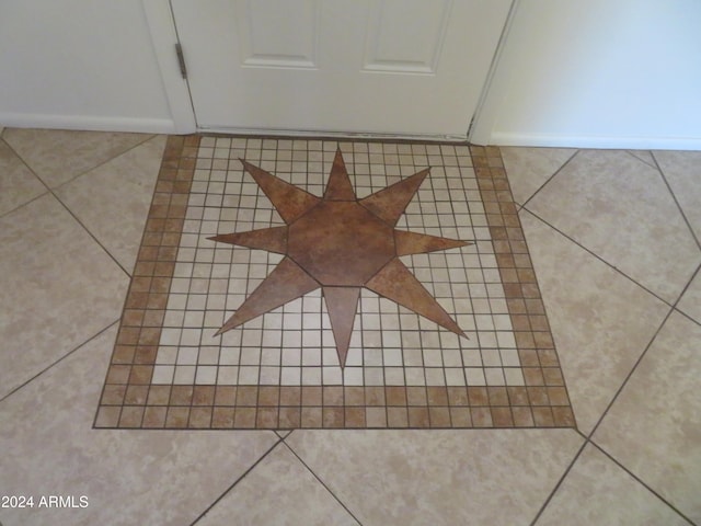 room details with tile patterned floors