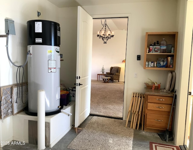 utilities featuring water heater