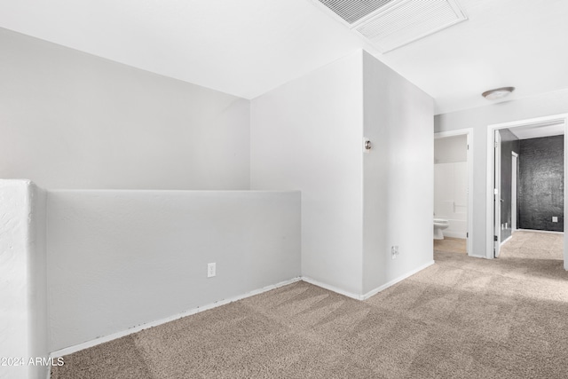 interior space with light colored carpet