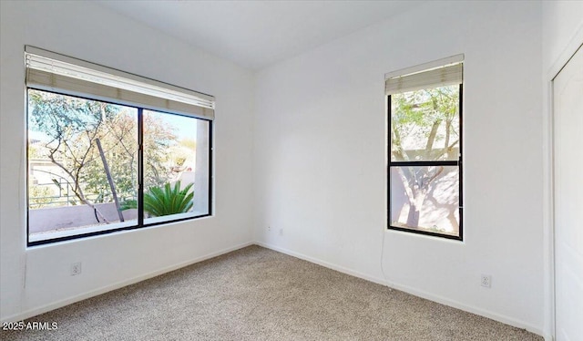 view of carpeted empty room