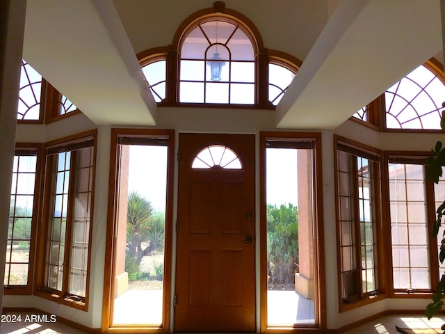 entryway featuring a wealth of natural light