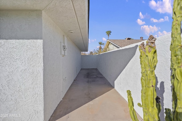 view of home's exterior featuring a patio