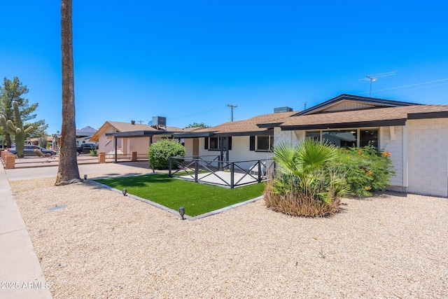 back of house with a patio area