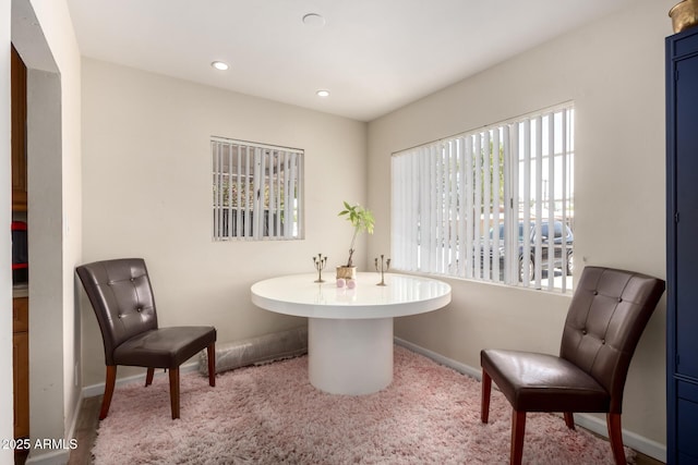 4832 E Cambridge Ave, Phoenix, AZ 85008 - sitting room with carpet floors, baseboards, and recessed lighting