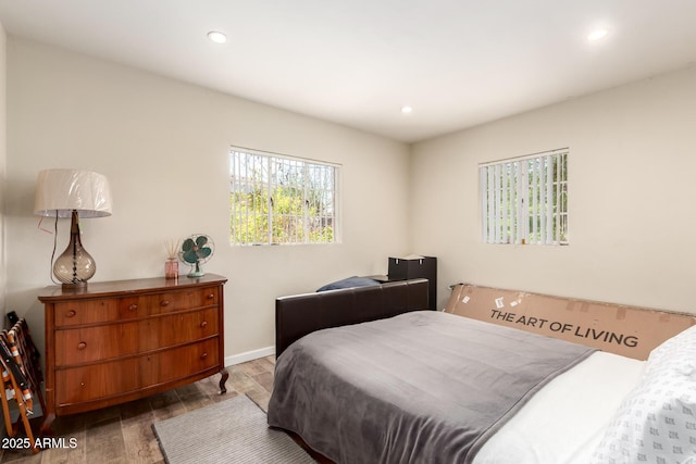 4832 E Cambridge Ave, Phoenix, AZ 85008 - bedroom with wood finished floors, recessed lighting, and baseboards
